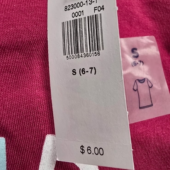 Small 6-7 Old Navy Kids Burgundy Peace Sign Tee - Picture 4 of 4